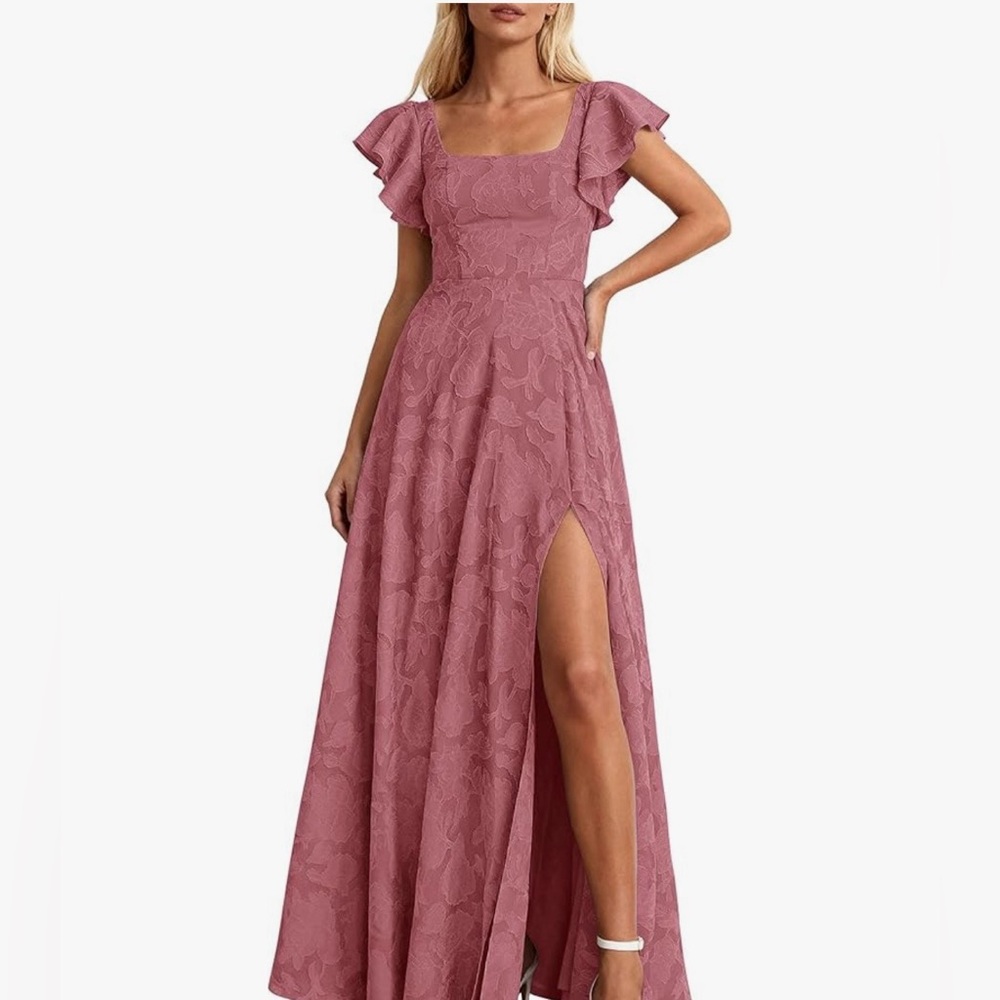 Elegant Mauve Maxi Dress